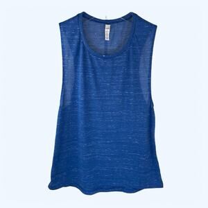 Bella + Canvas Womens Flowy Scoop Muscle Tank Top Low Cut Armholes 8803 Medium